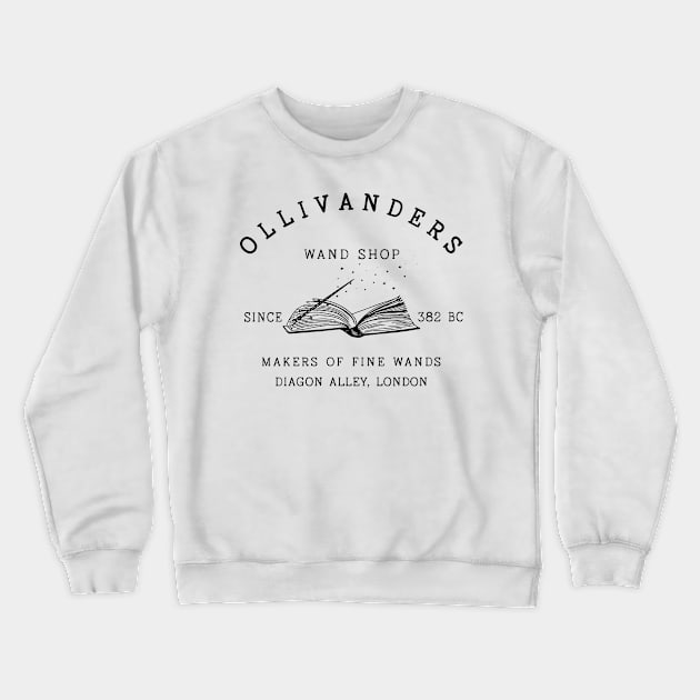 Ollivanders Wand Shop Pottery Fan Crewneck Sweatshirt by tyamilla